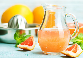 Image showing grapefruit and juice