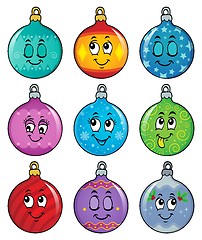Image showing Happy Christmas ornaments theme image 2