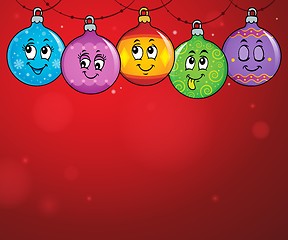Image showing Happy Christmas ornaments theme image 4