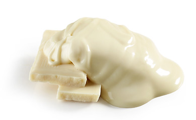 Image showing melted white chocolate