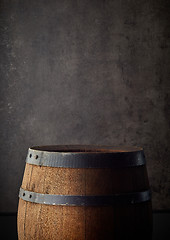 Image showing old wooden barrel