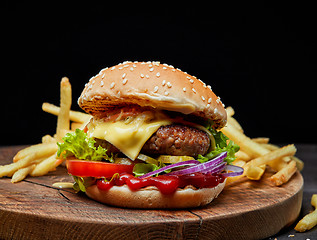 Image showing fresh tasty burger