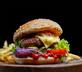 Image showing fresh tasty burger