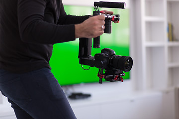 Image showing videographer at work