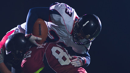 Image showing American football players in action