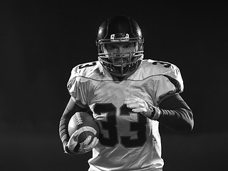 Image showing portrait of confident American football player