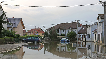 Image showing Flooded Town