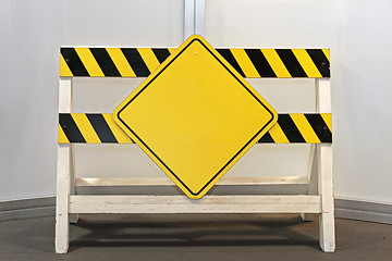 Image showing Construction Barrier Sign