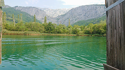 Image showing River Cetina, Croatia. A beautiful landscape near Omis