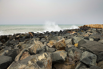 Image showing Storm on the sea