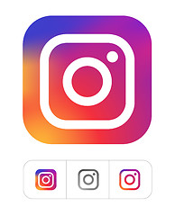 Image showing Kiev, Ukraine - November 28, 2019 Instagram logo vector illustration on white. Instagram is an application for sharing photos and videos in the form of a social network