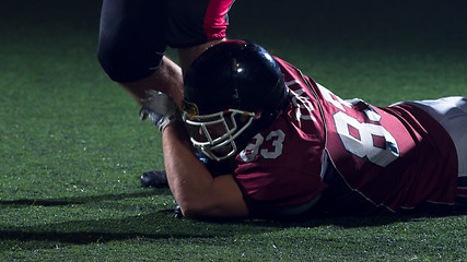 Image showing American football players in action