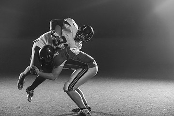 Image showing American football players in action