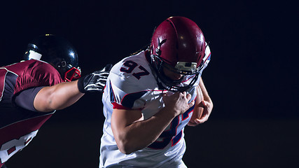 Image showing American football players in action