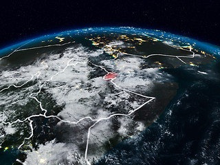 Image showing Djibouti at night