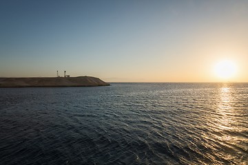 Image showing land over the horion