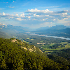 Image showing Columbia Valley from Mount Swansea Britihs Columbia