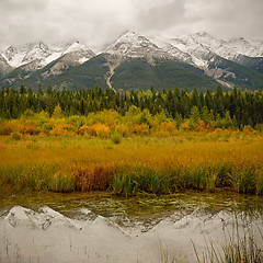 Image showing Mitchell Mountain Range Kootenay National Park