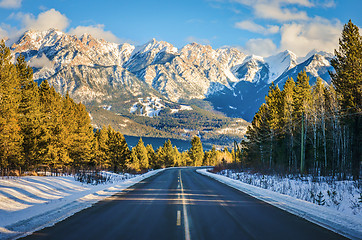 Image showing Fairmont Hot Springs Resort in Winter