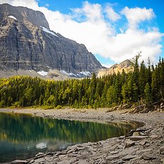 Image showing Floe Lake in Kootenay National Park British Columbia