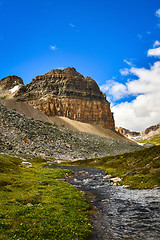 Image showing Creek and Mountain