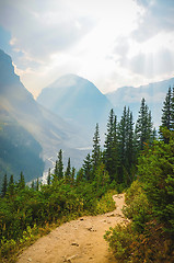 Image showing Highline Trail in Lake Louise