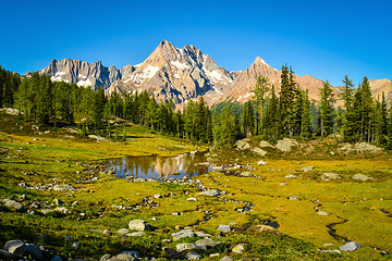 Image showing Mountain Reflection Jumbo Pass