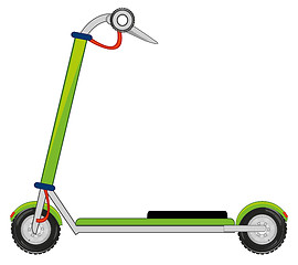 Image showing Transport scooter on white background is insulated