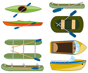 Image showing Water transport facilities on white background is insulated