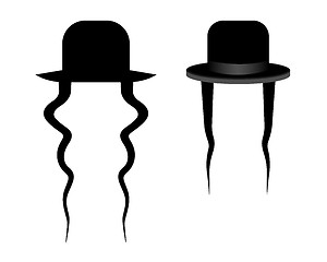 Image showing two jewish hats