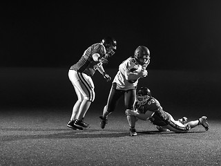 Image showing American football players in action