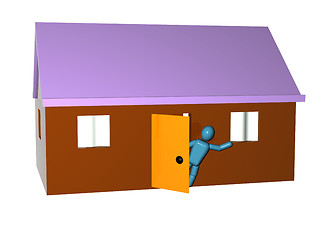 Image showing Person in the house