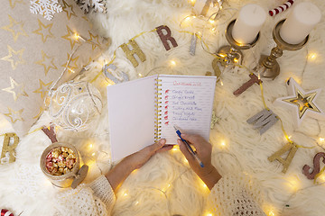 Image showing Write your Christmas List