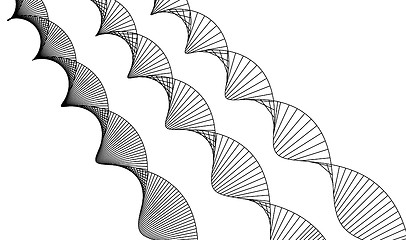 Image showing DNA structure. Deoxyribonucleic acid. Vector illustration on white