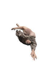 Image showing Beautiful slim young female modern jazz contemporary style ballet dancer