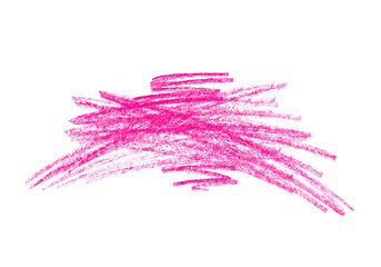 Image showing Abstract bright pink touches texture on white