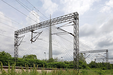 Image showing Overhead Train Lines