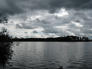 Image showing Dark lake