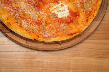 Image showing Pizza Cheese Detail