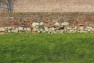 Image showing Wall and Grass