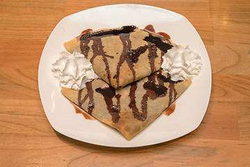 Image showing Sweet Chocolate Crepes