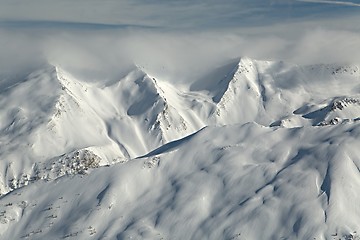 Image showing Mountains covered with snow