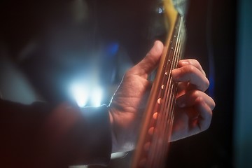 Image showing Guitarist playing live