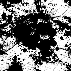 Image showing ink splat tile black