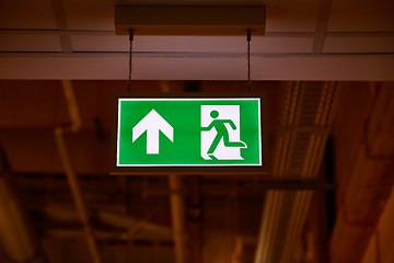 Image showing Emergency Exit Sign