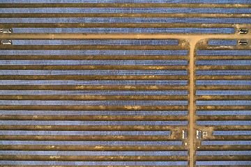 Image showing Solar panel park power plant