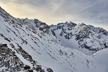 Image showing Mountains in winter