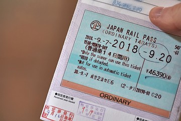 Image showing Showing Japan Rail Pass