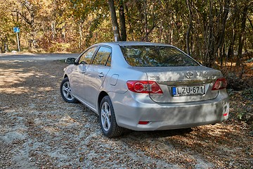 Image showing Toyota corolla in the countryside