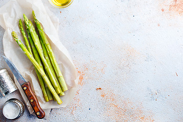 Image showing green asparagus